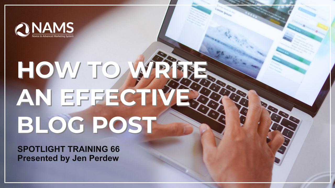 How to Write an Effective Blog Post
